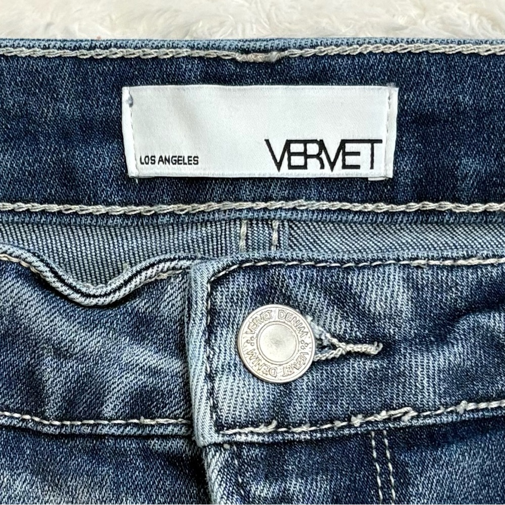 VERVET Belle Flare Jeans High Rise Size 30 Stretch Denim - Picture 3 of 11
